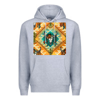Heather Grey native american aztec seamless pattern Premium Hoodie - BundleAndBundleShop
