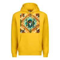 Lemon native american aztec seamless pattern Premium Hoodie - BundleAndBundleShop