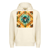 Sandshell native american aztec seamless pattern Premium Hoodie - BundleAndBundleShop
