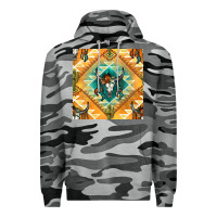 Slate Camo native american aztec seamless pattern Premium Hoodie - BundleAndBundleShop