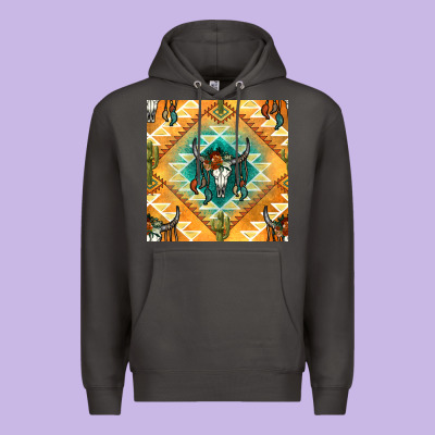 Native American Aztec Seamless Pattern Premium Hoodie Designed By Bundleandbundleshop