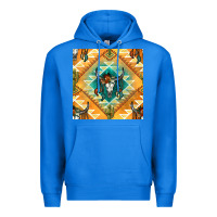 True Royal native american aztec seamless pattern Premium Hoodie - BundleAndBundleShop