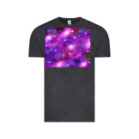 Colorful Abstract Galaxy Black And Purple Vintage Tee | Teevron