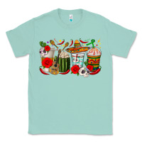 Seafoam Hispanic Heritage Month Coffee Cups Classic Tee - texasbilliewilder