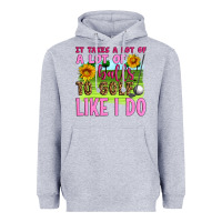 Heather Grey it takes a lot of a lot of balls to golf like i do Heavyweight Hoodie - Artiststas