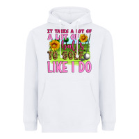 White it takes a lot of a lot of balls to golf like i do Heavyweight Hoodie - Artiststas