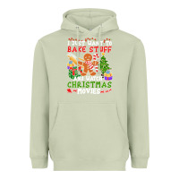 Matcha I Just Want To Bake Stuff And Watch Christmas Movies Heavyweight Hoodie - minhPixels