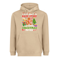 Mushroom I Just Want To Bake Stuff And Watch Christmas Movies Heavyweight Hoodie - minhPixels