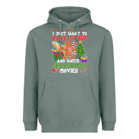 Sage I Just Want To Bake Stuff And Watch Christmas Movies Heavyweight Hoodie - minhPixels