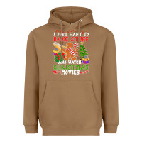 Toasted Coconut I Just Want To Bake Stuff And Watch Christmas Movies Heavyweight Hoodie - minhPixels