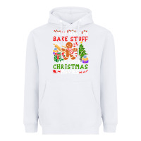 White I Just Want To Bake Stuff And Watch Christmas Movies Heavyweight Hoodie - minhPixels