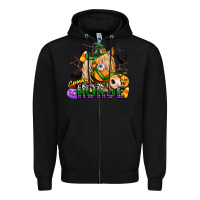Black spooky horse Zipper Hoodie - CowhideDigitalArt