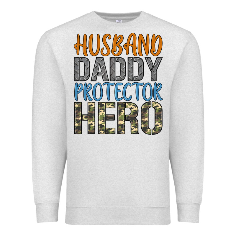 Husband Daddy Protector Hero Premium Sweatshirt by Artiststas | Teevron