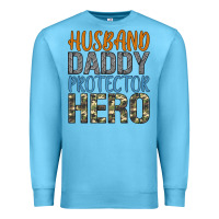 Ocean Blue husband daddy protector hero Premium Sweatshirt - Artiststas