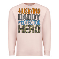 Pale Pink husband daddy protector hero Premium Sweatshirt - Artiststas