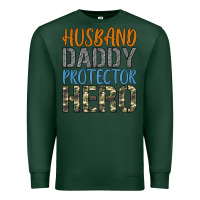 Sports Green husband daddy protector hero Premium Sweatshirt - Artiststas