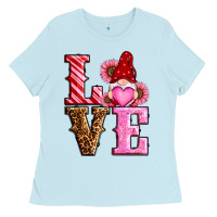 Baby Blue love valentines day gnomes Ladies Tee - RanaPortraitStore