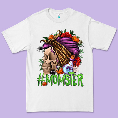 Momster Halloween Momlife Premium Tee Designed By Jasminsmagicworld