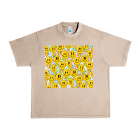 French Oak retro smiley faces Urban Heavy Tee - TumblerDesignByShophia