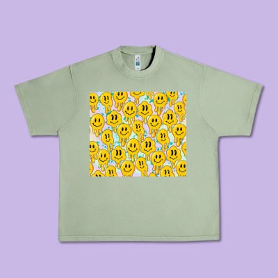 Retro Smiley Faces Urban Heavy Tee Designed By Tumblerdesignbyshophia