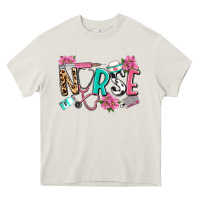 Cream nurse Heavy Core Tee - LillyAllenDesigns