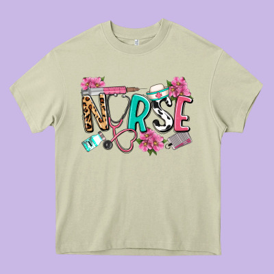 Nurse Heavy Core Tee Designed By Lillyallendesigns