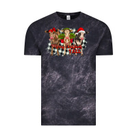 Cloud Black Merry Christmas Y'all Heifers Vintage Tee - RanaPortraitStore