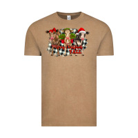 Vintage Coffee Merry Christmas Y'all Heifers Vintage Tee - RanaPortraitStore