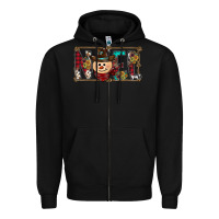 Black noel snowman christmas Zipper Hoodie - CowhideDigitalArt