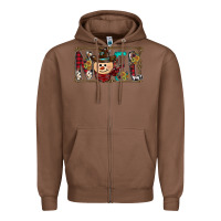 Chestnut noel snowman christmas Zipper Hoodie - CowhideDigitalArt