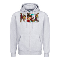 Heather Grey noel snowman christmas Zipper Hoodie - CowhideDigitalArt