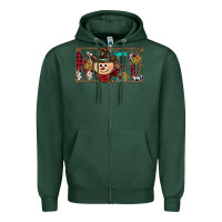 Sports Green noel snowman christmas Zipper Hoodie - CowhideDigitalArt
