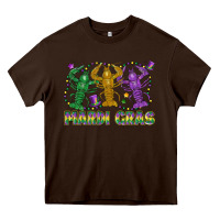 Chocolate Brown mardi gras crawfish Heavy Core Tee - LillyAllenDesigns