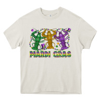 Cream mardi gras crawfish Heavy Core Tee - LillyAllenDesigns