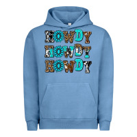 Pigment Pebble Blue howdy howdy howdy Urban Hoodie - AdoDesignShop