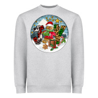 Heather Grey Joy gingerbread Heavyweight Sweatshirt - FaDigitalArtStudio