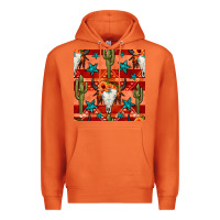Carrot bull skull cactus seamless pattern Premium Hoodie - BundleAndBundleShop