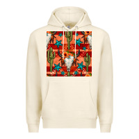 Tofu bull skull cactus seamless pattern Premium Hoodie - BundleAndBundleShop