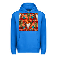 True Royal bull skull cactus seamless pattern Premium Hoodie - BundleAndBundleShop