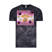 Cloud Black life is better with a cat Vintage Tee - TumblerDesignByShophia