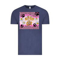 Vintage Denim life is better with a cat Vintage Tee - TumblerDesignByShophia