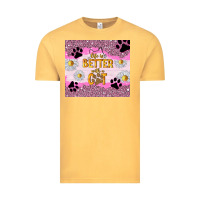 Vintage Mustard life is better with a cat Vintage Tee - TumblerDesignByShophia