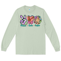 Matcha Peace love Easter Day Long Sleeve Tee - HowdyJamesFarm