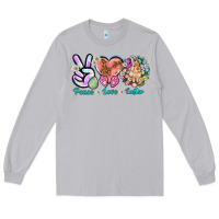 Moon Dust Peace love Easter Day Long Sleeve Tee - HowdyJamesFarm