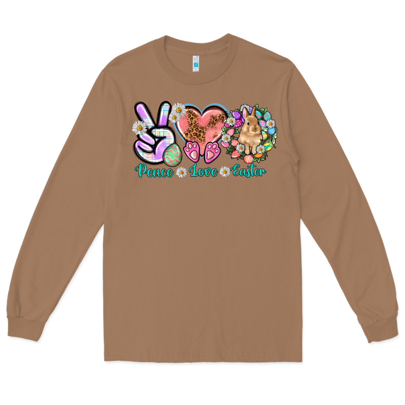 Peace Love Easter Day Long Sleeve Tee by HowdyJamesFarm | Teevron