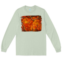 Matcha orange hunter camouflage pattern brushstroke Long Sleeve Tee - Jasminsmagicworld