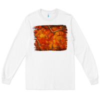 White orange hunter camouflage pattern brushstroke Long Sleeve Tee - Jasminsmagicworld