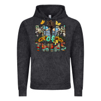 Vintage Black mom of twins boys mother's day Vintage Hoodie - CowGirlArtShop