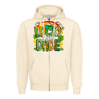 Sandshell Lucky Little Dude Zipper Hoodie - CowhideDigitalArt