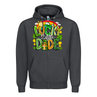 Smoke Lucky Little Dude Zipper Hoodie - CowhideDigitalArt